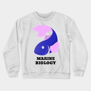 Marine Biology Fish Crewneck Sweatshirt